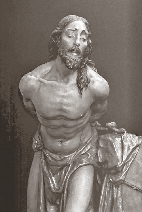 El Cristo del Dolor, de Joaquín Bilbao, que procesionó en el misterio de la Columna y Azotes de la Cofradía de las Cigarreras entre 1917 y 1937.