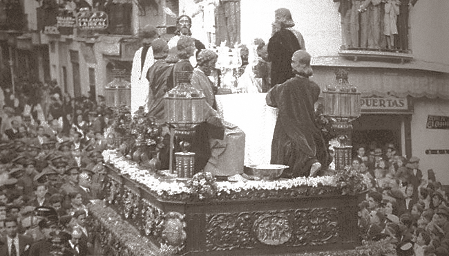 El misterio de la Sagrada Cena, allá por el 1934.